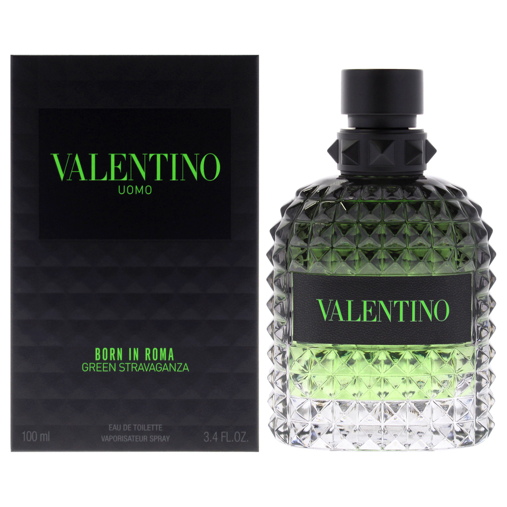 Valentino Uomo Born In Roma Green Stravaganza by Valentino 3.4 oz EDT Spray